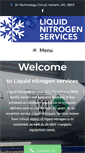 Mobile Screenshot of liquidnitrogenservices.com.au
